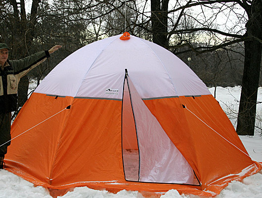 Палатка-автомат для зимней рыбалки утепленная двухслойная Онега-6